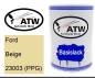 Preview: Ford, Beige, 23003 (PPG): 500ml Lackdose, von ATW Autoteile West.